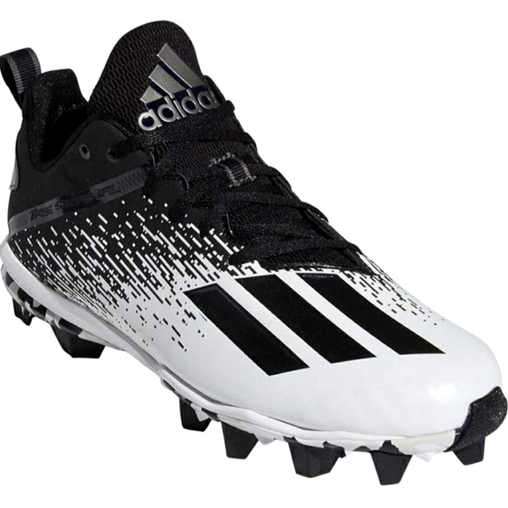 Adidas Adizero Three stripes soccer cleats.